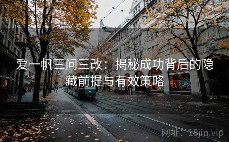 爱一帆三问三改：揭秘成功背后的隐藏前提与有效策略