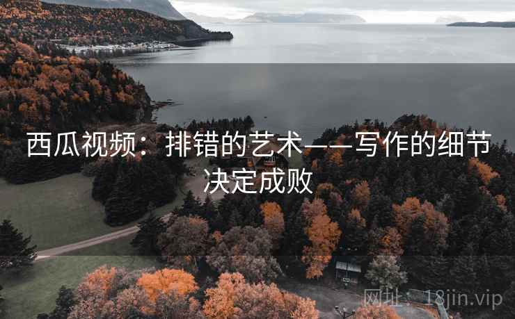 西瓜视频:排错的艺术——写作的细节决定成败